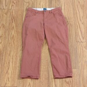 Mauve cropped capri chino pants w/ stretch, Cecilia Capri by Jag, women's 6